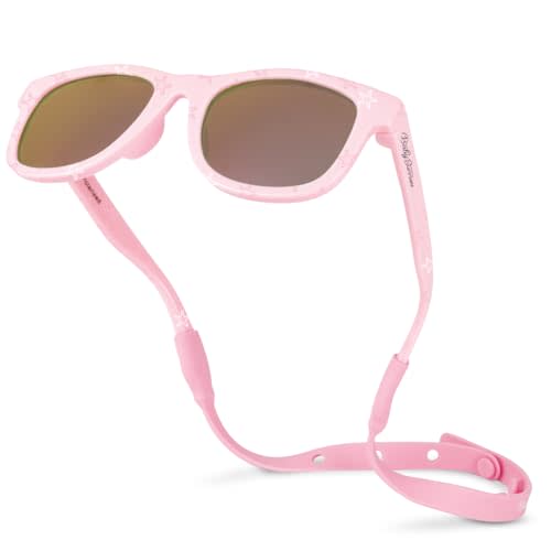 Polarized Baby Sunglasses With Strap - Unbreakable Flexible Infant Sunglasses For Toddlers Newborns 0-24 Months