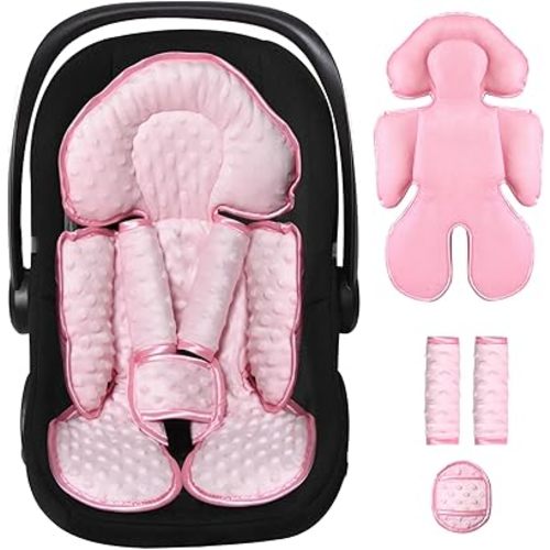 Infant Support Cushions, Insert for Car Seats, As Travel Accessories Such As Car Seat Inserts and Stroller Cushions, Pink