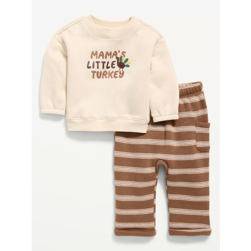 Long-Sleeve Sweatshirt and Sweatpants Set for Baby