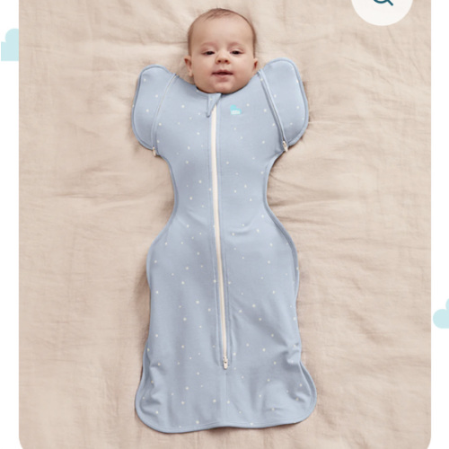 Swaddle Up™ 2-in-1 Transition Bag 1.0 TOG Cotton Powder Blue Twinkle – Love to Dream US