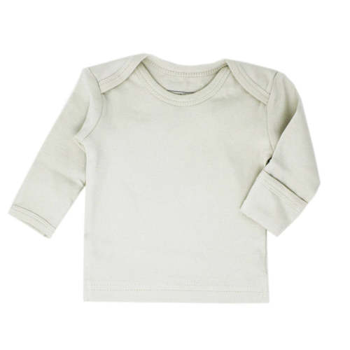 Stone | Organic L/Sleeve Shirt 0-3m