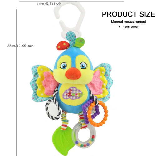 Sensory-Rich Clip-on Car Seat & Stroller Toys for Babies - Cartoon Animal Soft Kids - Walmart.ca