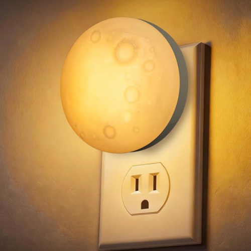 Moon Night Light Plug in Wall