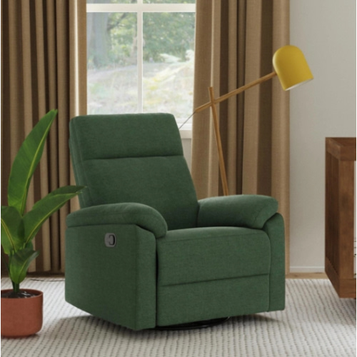 DaVinci Suzy Swivel Glider Recliner Pine Green