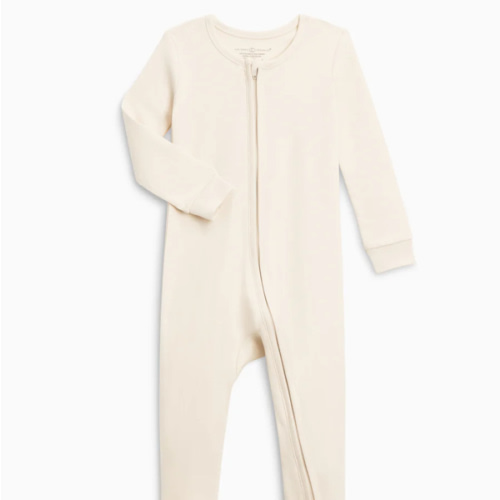 Peyton Zipper Sleeper in Natural | Colored Organics