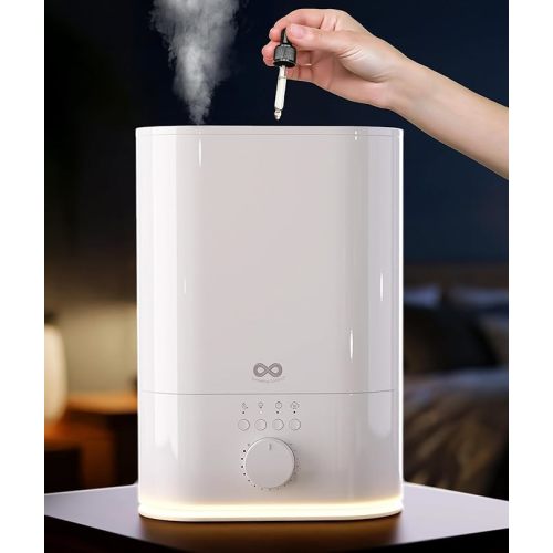 Everlasting Comfort 6L Humidifier Large Room, High Mist Output 60 HR Runtime Ultrasonic Top Fill Humidifiers for Bedroom, Easy to Use & Clean for Home, Baby Humidifier, Plants, Congestion, Indoor
