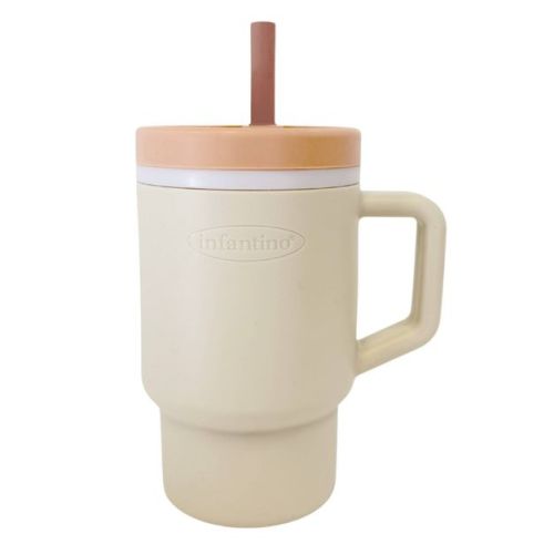 Infantino Infantino 9 fl oz Silicone My 1st Tumbler Soft Sippy Cup - Vanilla Cream