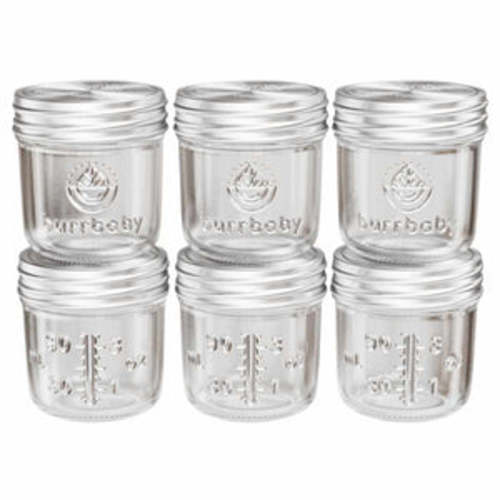 6oz Glass Breast Milk Storage Containers