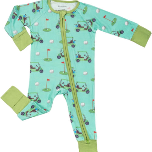 LollyBanks Baby Pajamas, 2-Way Zipper Romper, 95% Viscose Made from Bamboo and 5% Spandex, Baby Sleepers