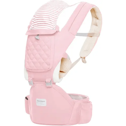 Baby Carrier Newborn to Toddler, 6-in-1 Baby Carrier with Hip Seat Lumbar Support 7-41 lbs, Baby Soft Carrier for All Seasons & Positions, Adjustable Size for Shopping Hiking Travelling