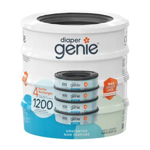 Diaper Genie Unscented Round Refill, 4-pack | Costco