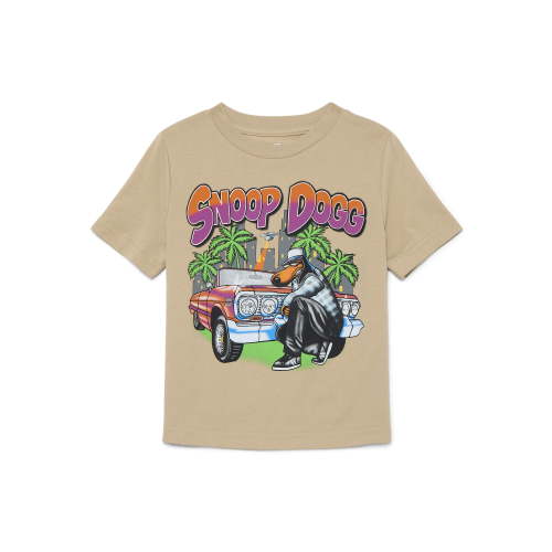 Snoop Dogg Toddler Graphic Tee with Short Sleeves, Sizes 12M-5T