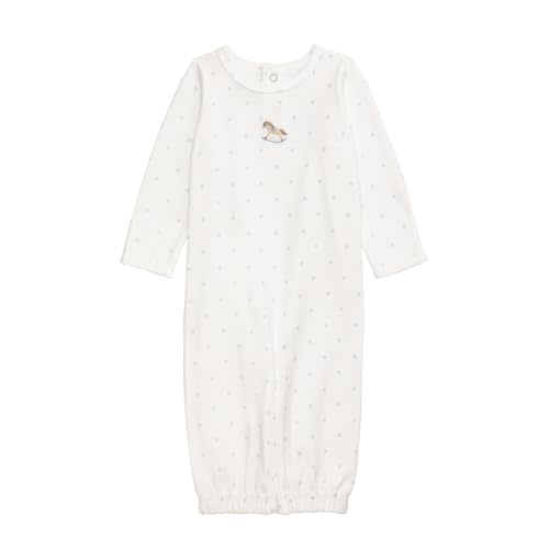 Mud Pie Baby Boy Polka Dot Rocking Horse Gown