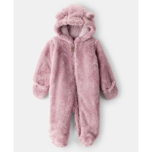 Baby Girls Long Sleeve Hooded Jumpsuit