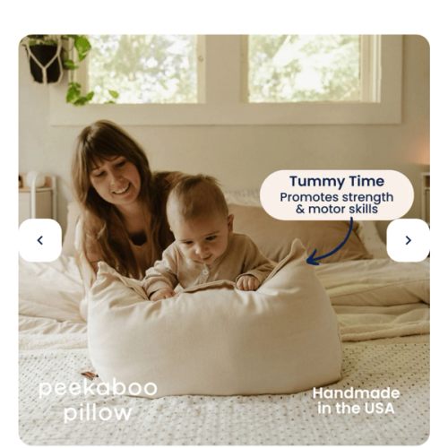 Peekaboo Pillow™ Official Site - Organic Infant Lap Pillow