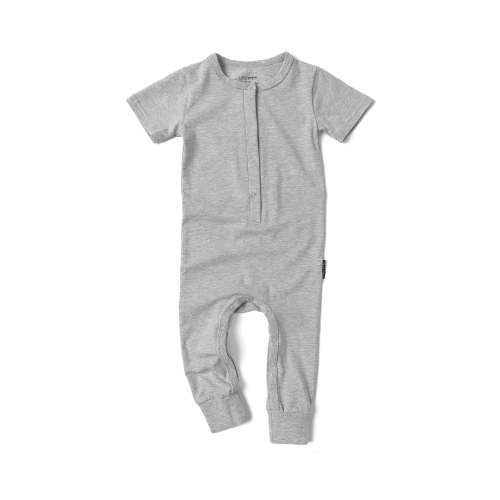 Classic Snap Romper - Grey