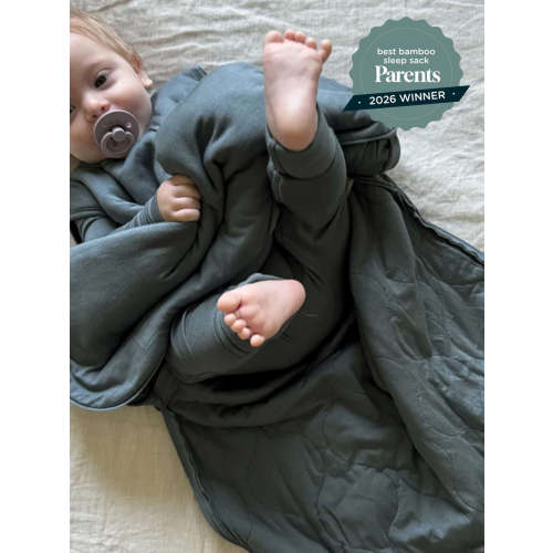 Hush Dusty Blue 1.0 TOG Bamboo Viscose Sleep Sack | günamüna
