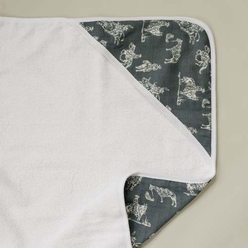 Wild West Muslin Hooded Towel