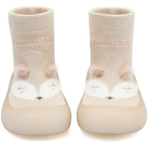 Baby Sock Shoes Toddler Cartoon Soft Rubber Sole Non Slip Indoor Floor Slipper for Infant Boys Girls