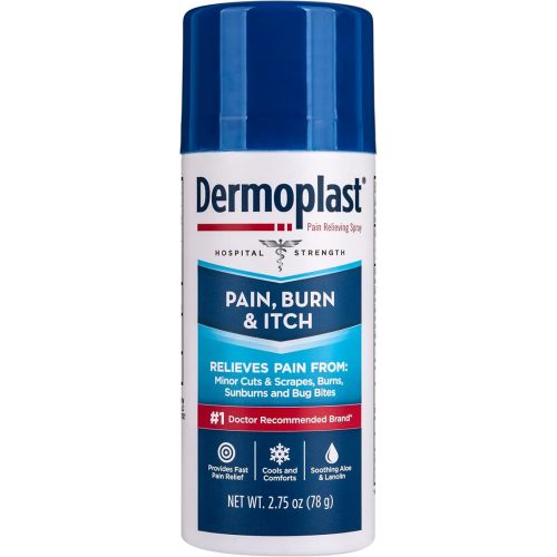 Dermoplast Pain, Burn & Itch Relief Spray, First Aid, Cuts, Burns, 2.75 oz