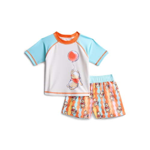 Winnie the Pooh Baby Boy Rash Guard and Swim Trunks, 2-Piece, Size 0/3M-12M