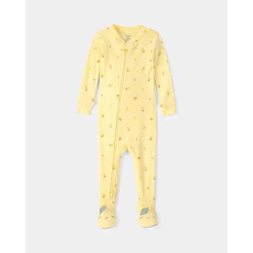 Baby Lemon 100% Cotton Snug Fit 1-Piece Pajama - Yellow | Carter's