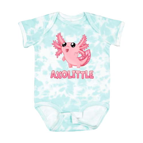 Inktastic Axolittle Cute Baby Axolotl Boys or Girls Baby Bodysuit