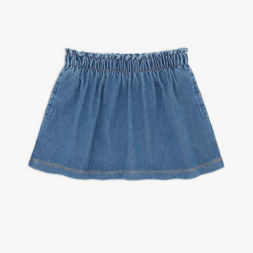 Little Sleepies ™ | Midwash Blue Denim Skort