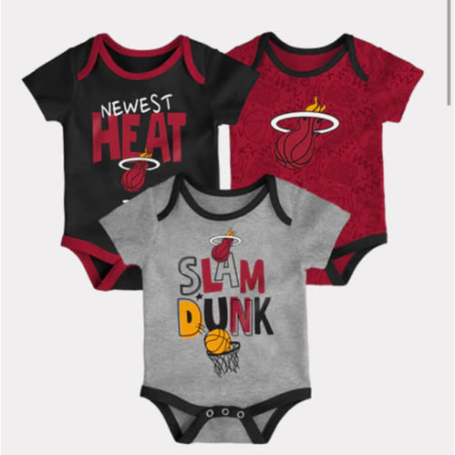 Miami HEAT 3 Piece Slam Dunk Creeper Infant Set