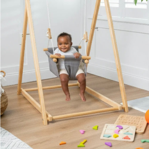Foldable Toddler Swing & Baby Swing Set | Spruce | Avenlur