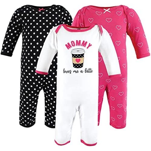 Hudson Baby baby-girls Cotton Coveralls