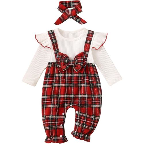 YINGISFITM Newborn Baby Girl Clothes Long Sleeve Romper One Piece Jumpsuit Fall Winter Infant Outfits 0 3 6 9 12 18 Months