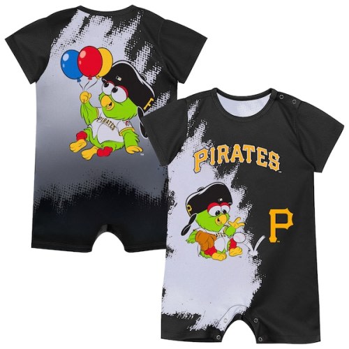 Newborn Pittsburgh Pirates  Outerstuff Black Baby Mascot Bodysuit