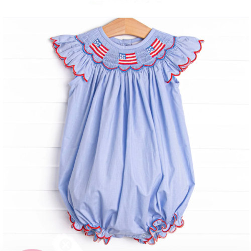 Prideful Banner Smocked Bubble, Blue – Stitchy Fish