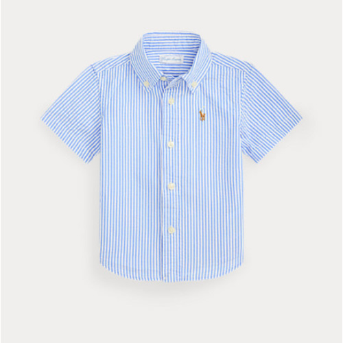 Striped Cotton Seersucker Shirt