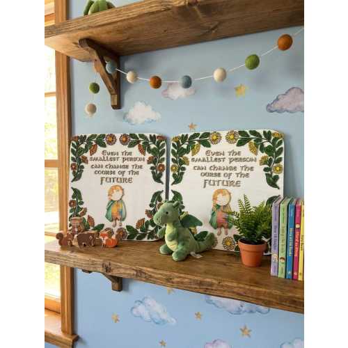 Even the Smallest Person Hand Painted Wall Hanging