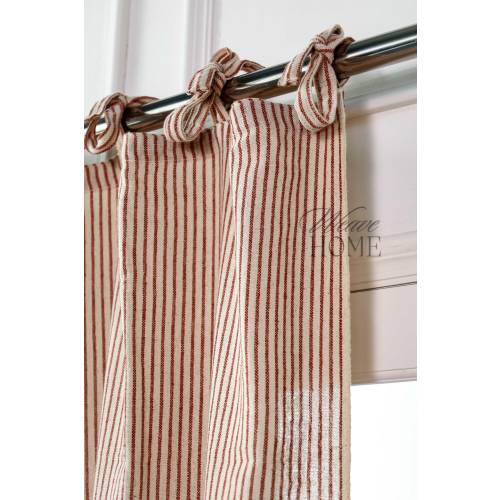 Stripe Lace Curtains Drapes Types of 3 Heading Vertical Stripe Gauze Linen Curtains Set of 2.