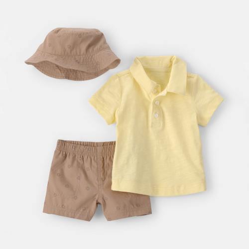 Carter's Baby Boys 3-pc. Short Set, Color: Yellow - JCPenney
