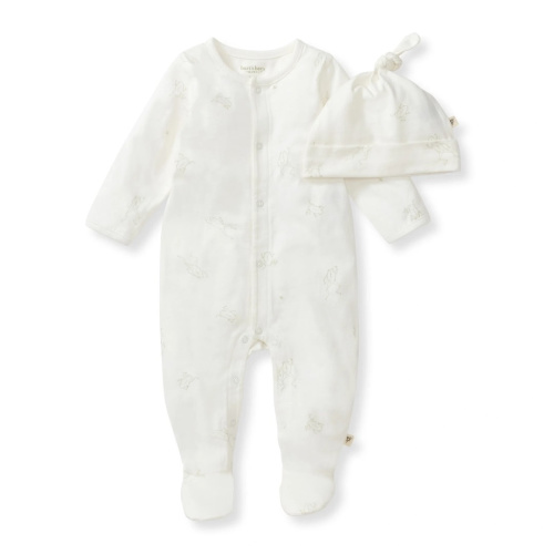 Frog Baby Jumpsuit & Hat Set