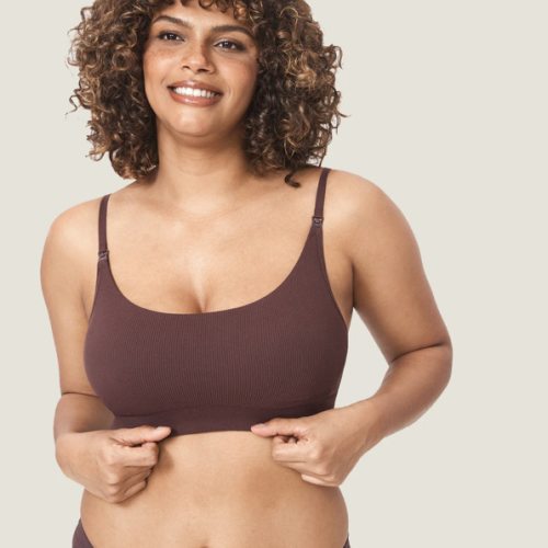 Ribbed Scoop Nursing Bralette