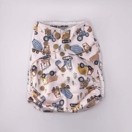 Best Bottom Diapers Organic Cotton One-Size All-in-One Diaper - Diggy Dogs