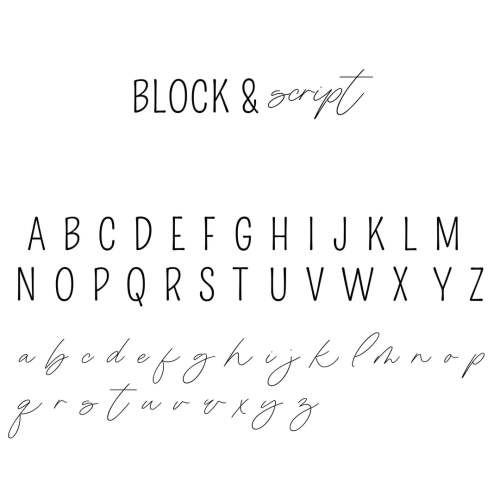 Personalized Dusty Blue Baby Name Swaddle Blanket - Block & Script