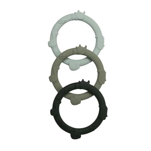 Wild Teether Ring Set - Sage Green