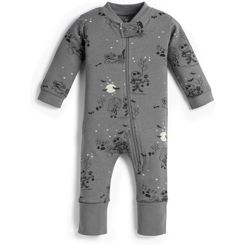 MONICA + ANDY One Piece Baby Pajamas, 100% Organic Baby Clothes for Girls and Boys, Size 0-3mos
