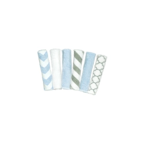 Kushies Wash Cloths Blue & Grey