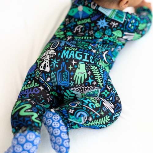 The Second-Skin Footie | Mystic Mama (Blue) | Raising Mama