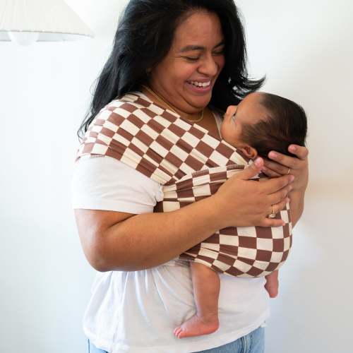 Breve Baby Wrap | Checker Organic Baby Carrier by hope&plum
