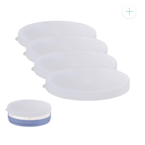 7.8" Porcelain Plate Silicone Lids