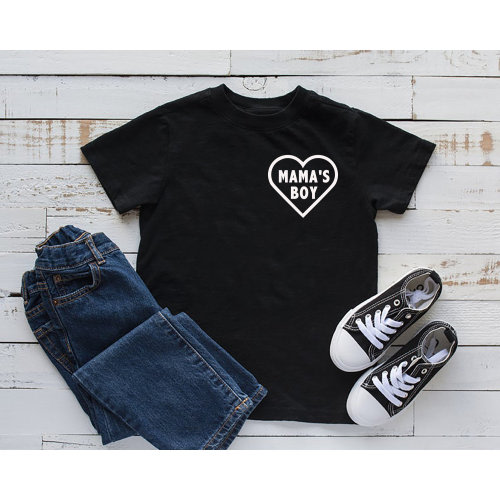 Mama's Boy Toddler Tee: Soft Graphic Boy Shirt