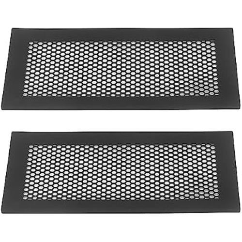 Baby Proofing Vent Covers Protective Silicone Safe Vent Covers for Home Floor, 2pcs (Black)